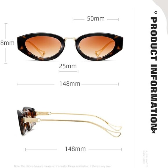Cat Eye Tortoiseshell Sunglasses main image 4
